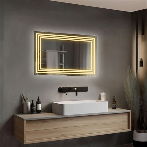 Trio Connect Sun Strip - LED Bathroom Mirror - Warm White Light - Rect ...