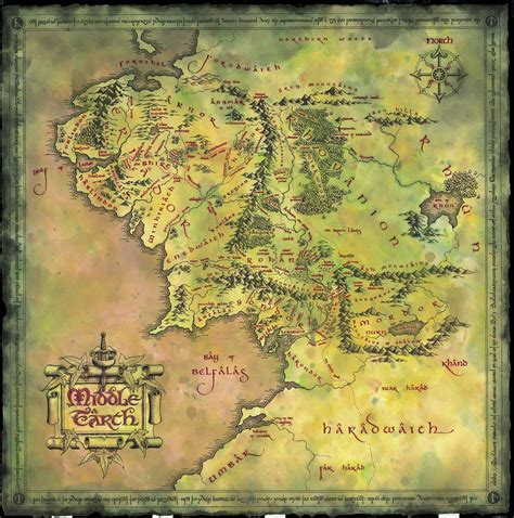 Middle-Earth Map 的图像结果
