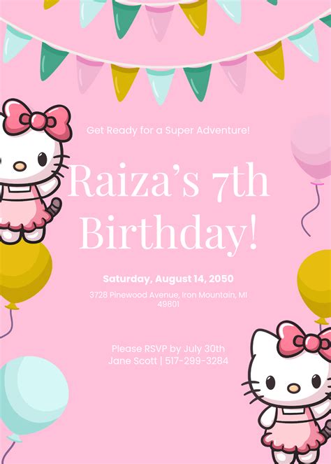 Free Hello Kitty Templates to Edit Online