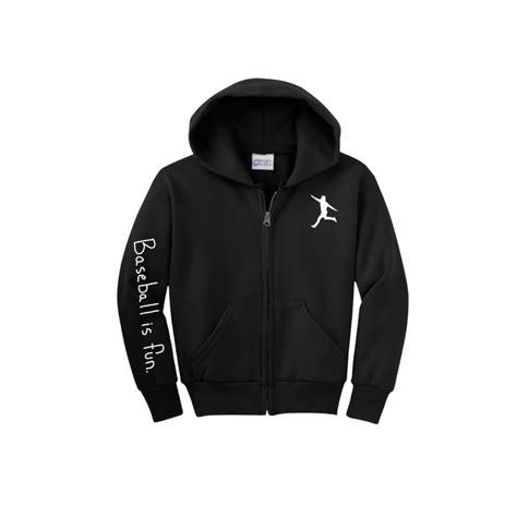 KIDS' ZIP-UP HOODIES – Baseball is Fun By Brett Phillips