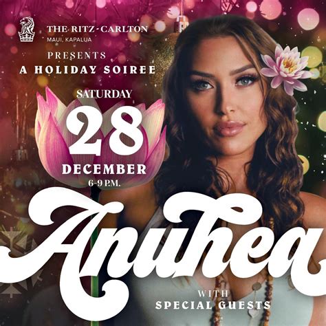 A Holiday Soiree with Anuhea - Ritz Carlton Kapalua Maui, The Ritz ...
