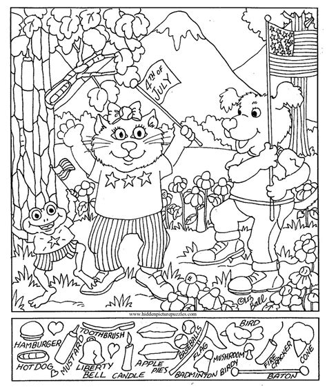 Free Find The Hidden Pictures - Worksheet24