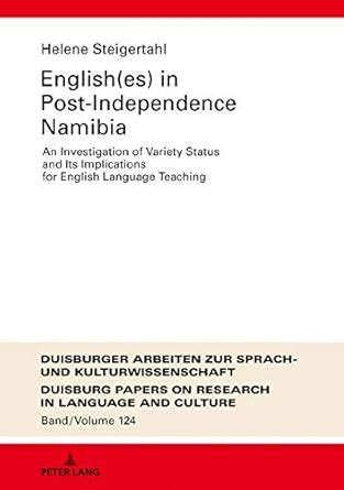 English(es) in Post-Independence Namibia: An Investigation of Variety ...