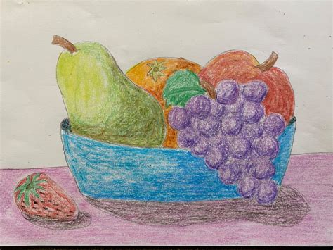 How To Draw A Bowl Of Fruit - Creativeconversation4