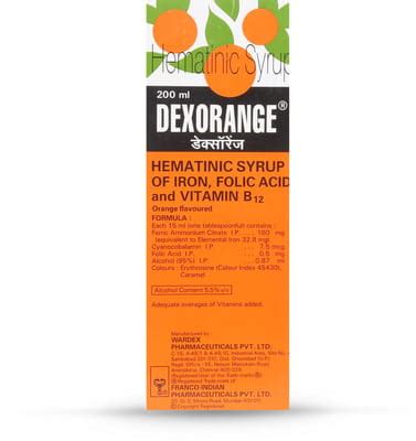 Dexorange 200ml Syrup | Orange Flavour: Uses, Side Effects, Price ...