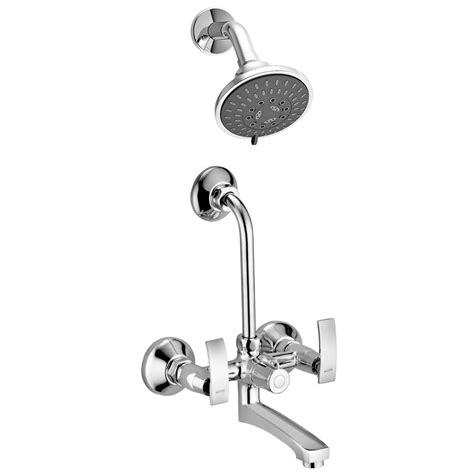 ALTON FAM3415 Brass, Wall Mixer With Provision For Over Head Shower and ...