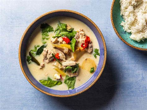 Thai Coconut Chicken Soup Recipe | EatingisArt