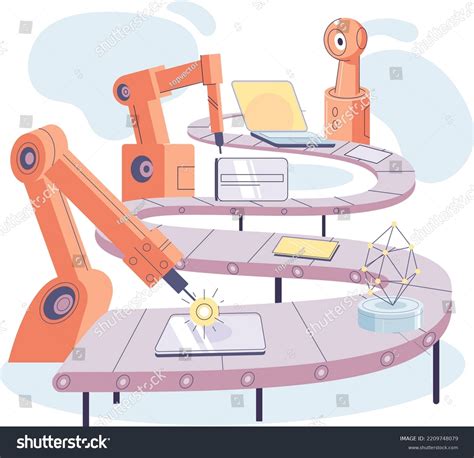 Manufacturing Process Vector Image 的图像结果