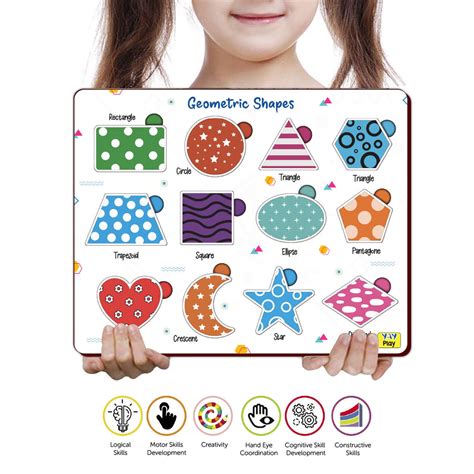 Geometric Shapes Plastic Pegboard – Mini Leaves