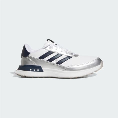 adidas S2G 25 Leather Spikeless Golf Shoes - White | Free Shipping with ...