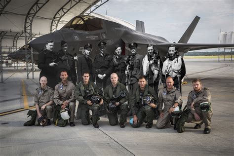 Brit F-35 Pilots of 617 Squadron Standing With their 1943 Predecessors ...