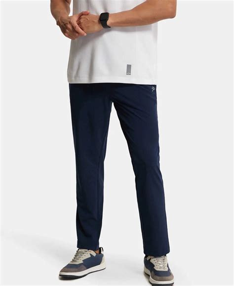 Buy Recycled Microfiber Elastane Stretch Trackpant with Zipper Pockets ...