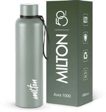 MILTON Aura 1000 Thermosteel Water Bottle, 24 Hr Hot and Cold I Leak ...
