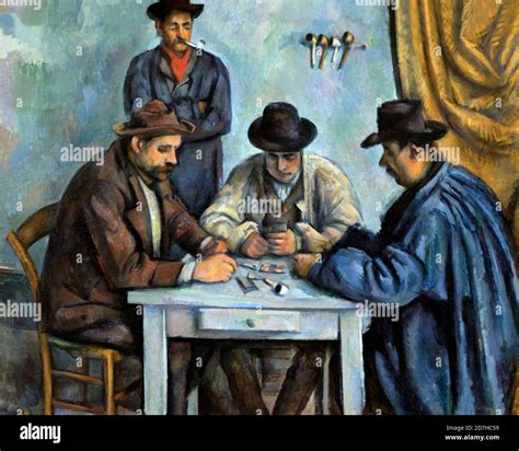 Paul cezanne painting the card players hi-res stock photography and ...