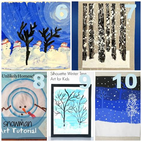 The Unlikely Homeschool: 20 Winter Art Projects for Kids