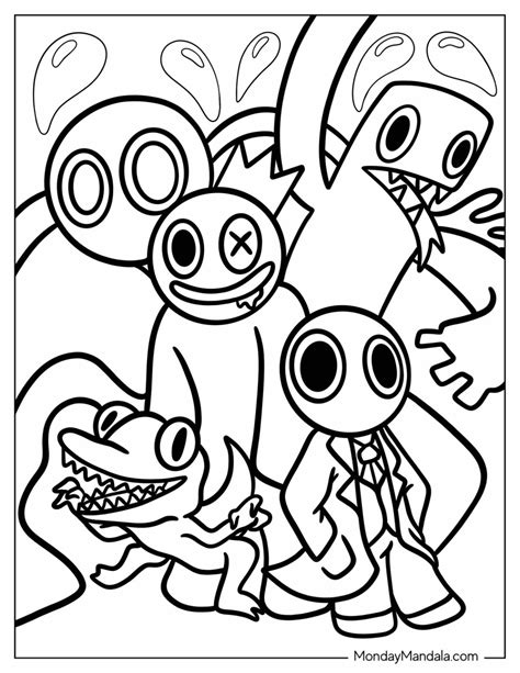 All Rainbow Friends Coloring Pages