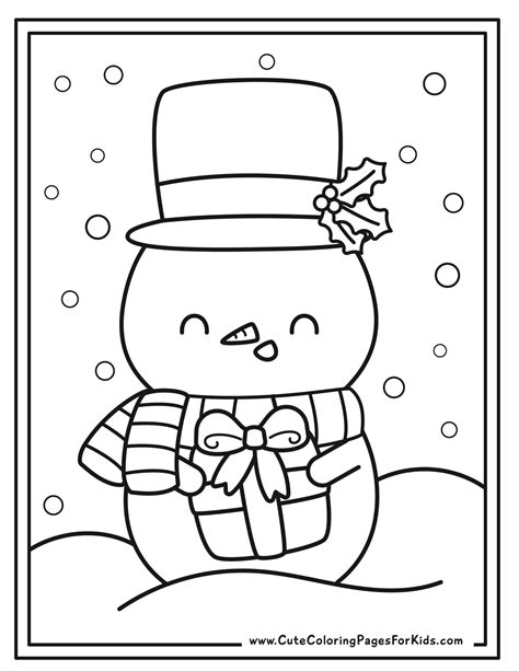 Christmas Coloring Pages: 25 Cute, Free Printable Downloads - Cute ...