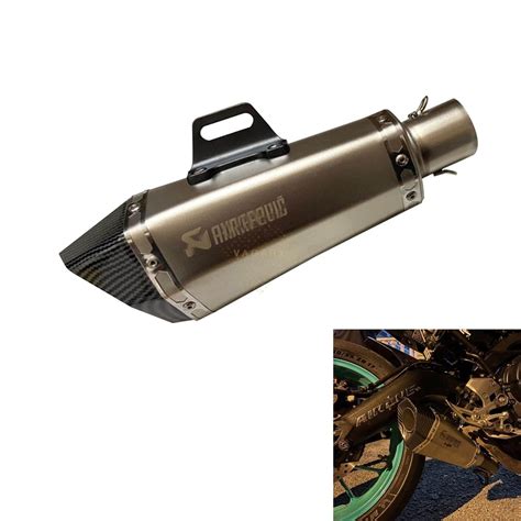 Vagary Universal Hexa Cut Akraphovic Exhaust With DB Killer Silencer ...