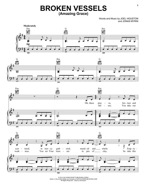 Broken Vessels Chords