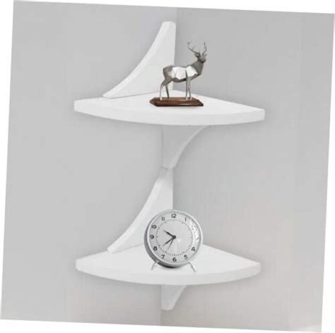 Corner Shelf Wall Mount 2 Tier Rustic Wood Floating India | Ubuy