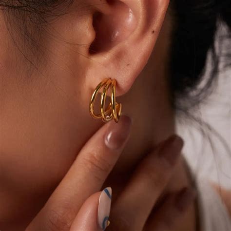 Waterproof Jewellery | Gold Plated Earrings – RosyWine