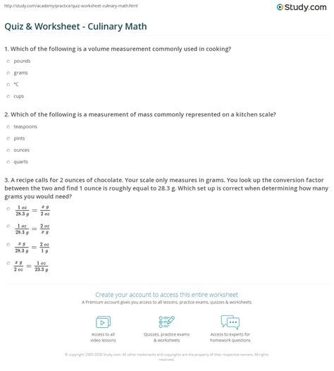 Basic Culinary Math 的图像结果