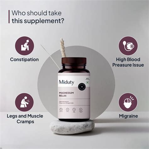 Miduty Magnesium Relax Supplement Capsule