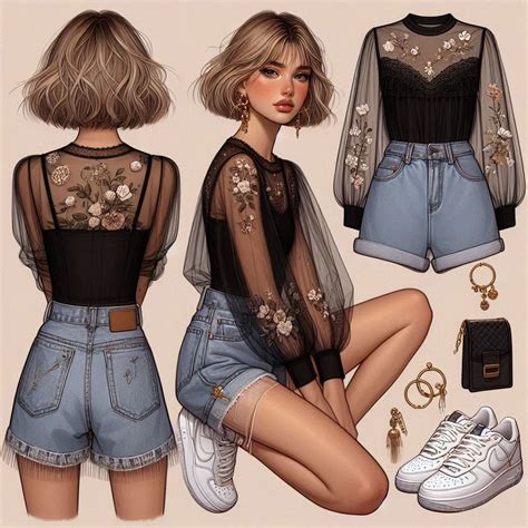 summer chic outfit | Fashion drawing dresses, Stylish outfits, Pretty ...