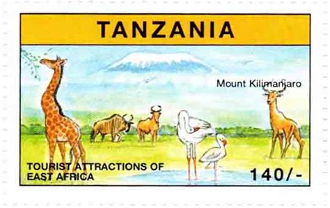 Tanzania Mount Kilimanjaro Postage Stamp – Banknotecoinstamp