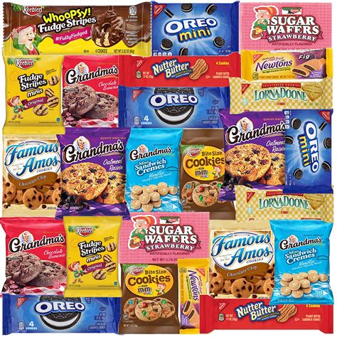 Deluxe Cookie Assortment - 25 Pack - Individually Wrapped - Oreos ...