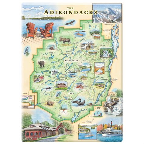 Adirondacks Map Collection | Xplorer Maps