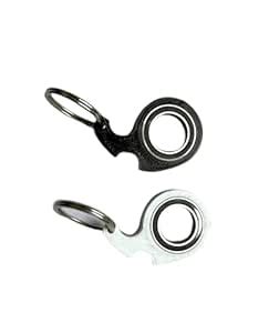 Spinkey Fidget Keychain, Unlimited Tricks - Pack of 2 (Black, White ...
