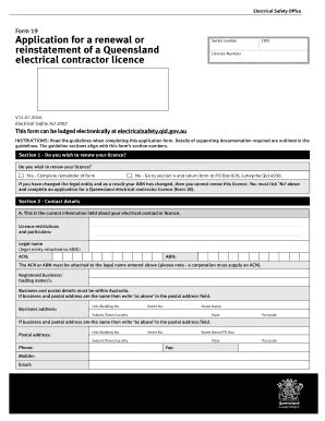 Qld Electrical Licence Renewal - Fill Online, Printable, Fillable ...