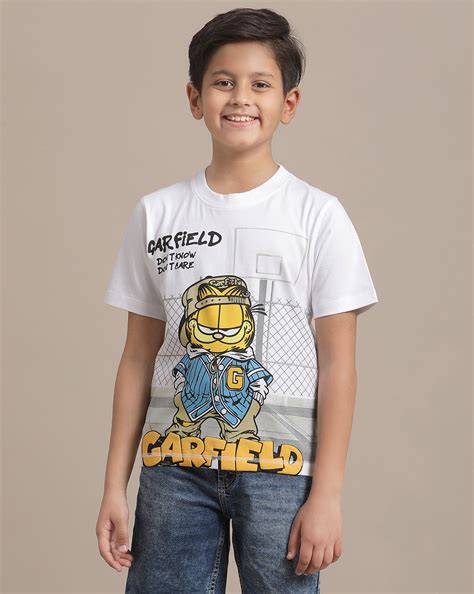 Garfield Regular Fit Tshirt For Boys – Kidsville