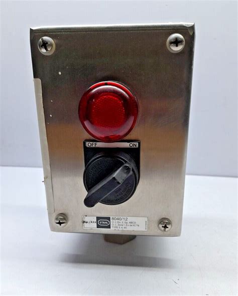 Killark Stahl 8040 8040/12 Control Device On Off Selector Switch Box W ...