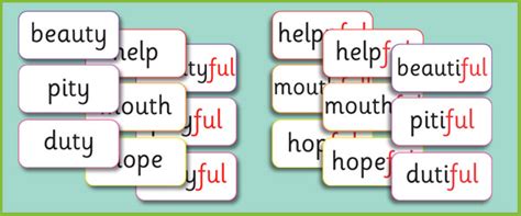 Early Learning Resources Phase 6 'ful' Suffix Matching Cards