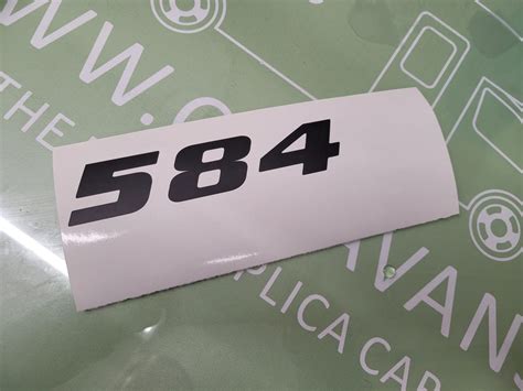Bessacarr Motorhome c2018 Model Number Sticker – SINGLE