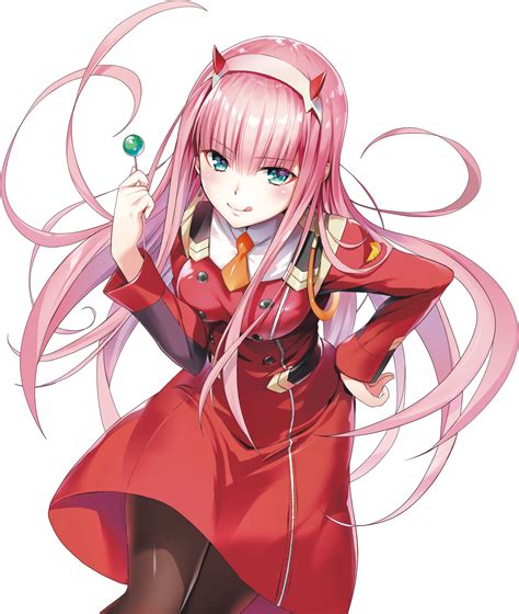 Download Anime, Darling In The Franxx, Zero Two - HD Transparent PNG - NicePNG.com
