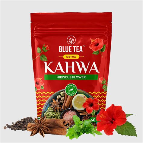 Detox Desi Kahwa - 60 Tea Bags | Hibiscus Flower Blend – Blue Tea ...