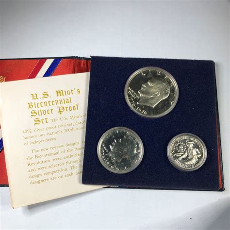 1976 United states Bicentennial Silver Proof Set*Three Coin Set in ...