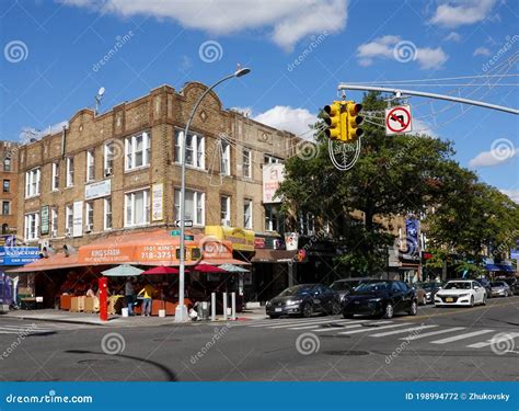 Commercial Section of Kings Highway from East 19th Street in Brooklyn ...