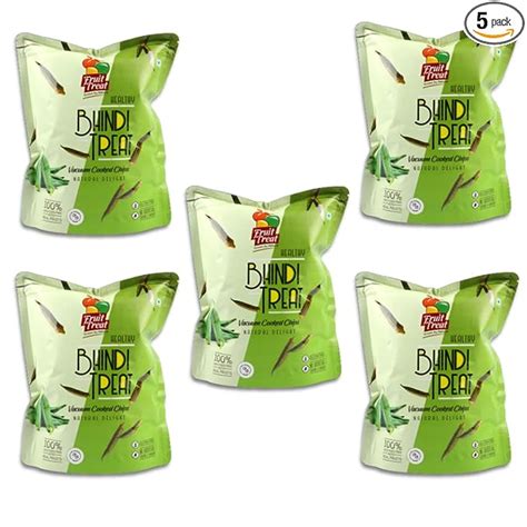 Natural Bhindi Okra Chips |Healthy Vacuum Fried Okra Snack |FruitTreat ...