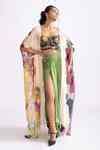 Buy Multi Color Dolly Daisy Print Cape For Women by Saaksha & Kinni ...