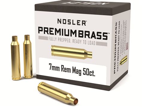 Nosler Premium 7mm Remington Mag Brass Box of 50