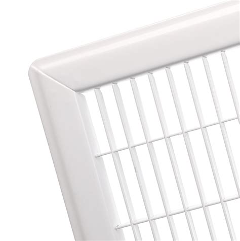 White Heavy Duty Floor Grates - Steel Return Air Grilles > Heavy Gauge ...