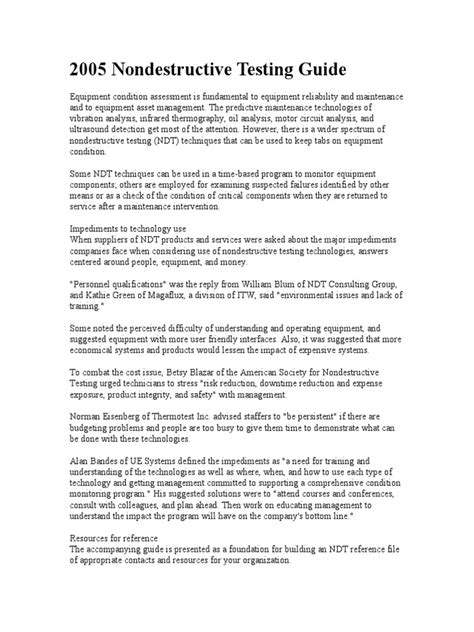 Image result for NonDestructive Testing