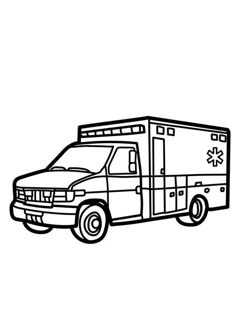Printable Coloring Pages Of Ambulances [2025]