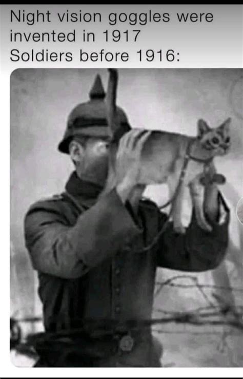 If you see this on the Internet, This is not actually correct. The first night vision was ...