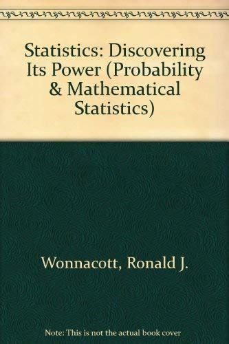 Buy Statistics: Discovering Its Power (Probability & Mathematical ...