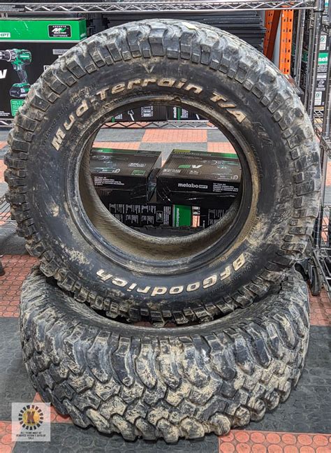 2 BF GOODRICH TIRES M+S 285/70R17 *DRYROT STARTING